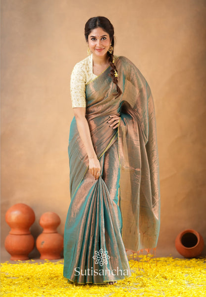 Dhiyona SS Beads Bloom Tissue Elegance