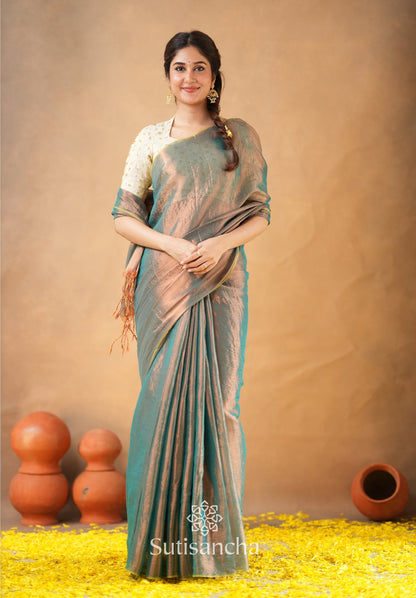 Dhiyona SS Beads Bloom Tissue Elegance