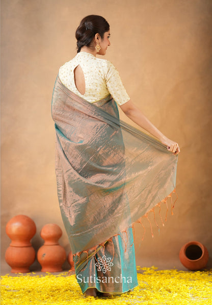 Dhiyona SS Beads Bloom Tissue Elegance