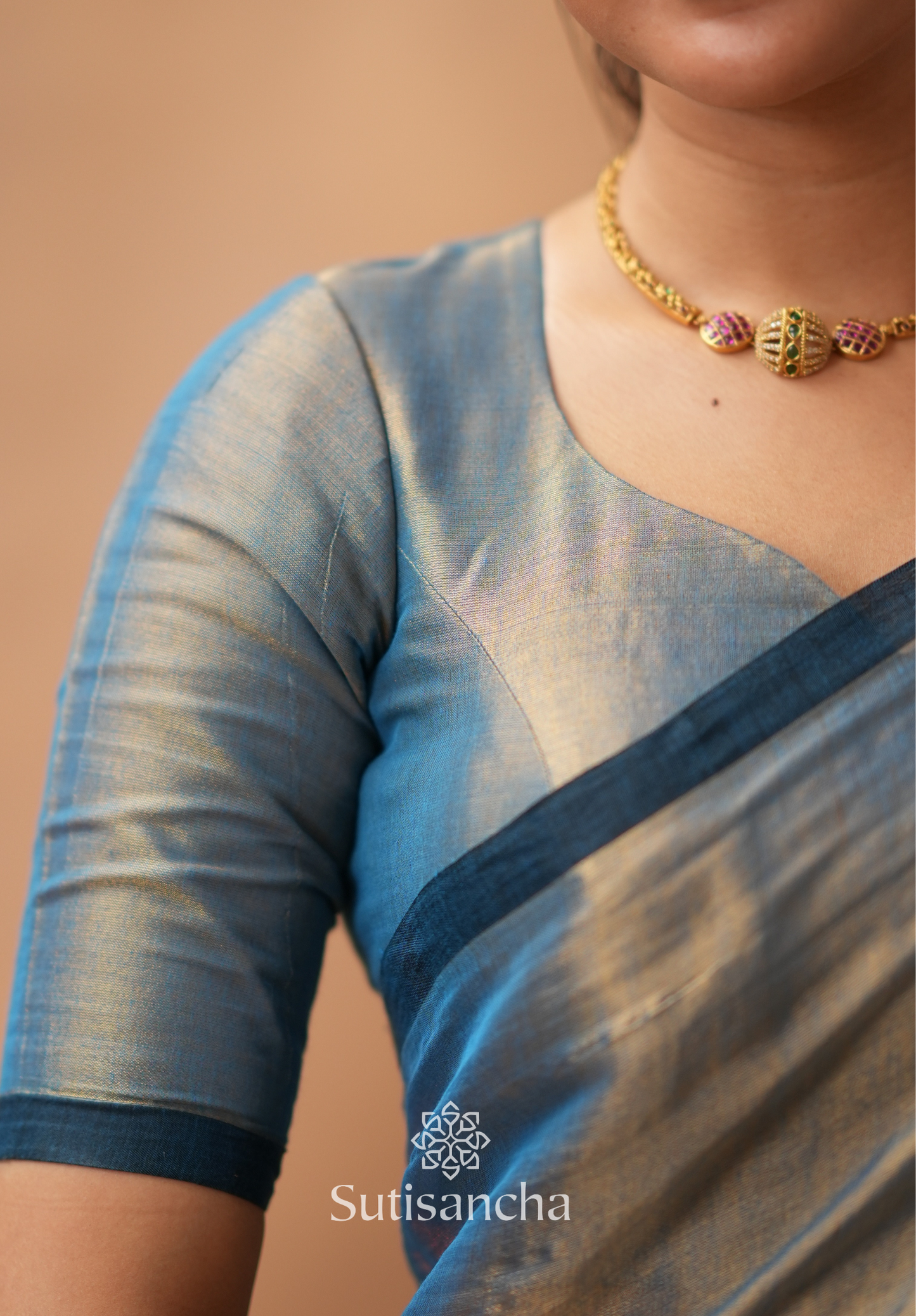 Dhiyona SS Woven Poetry Artisanal Handloom Tissue Cotton Saree