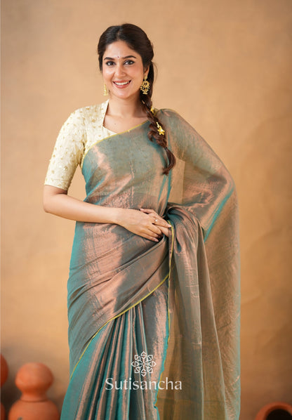 Dhiyona SS Beads Bloom Tissue Elegance