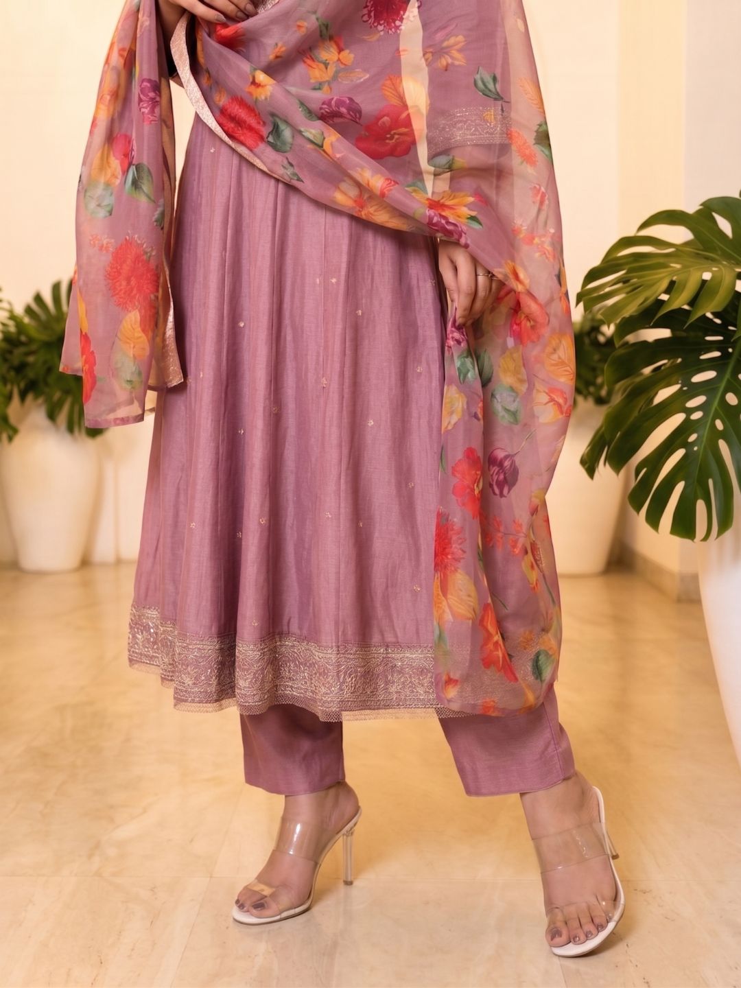 Shanti Salmon Full Work Suit Set
