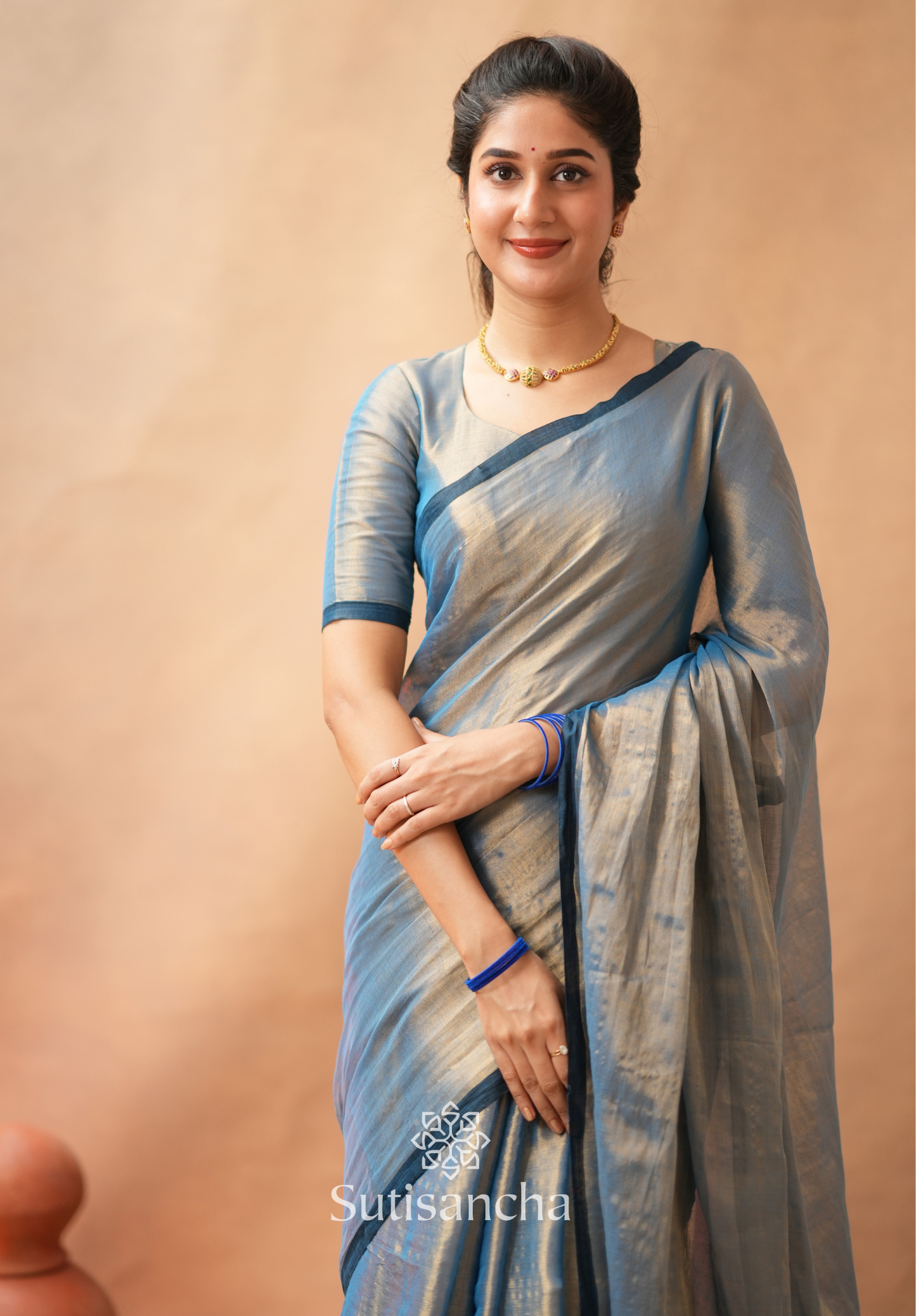Dhiyona SS Woven Poetry Artisanal Handloom Tissue Cotton Saree