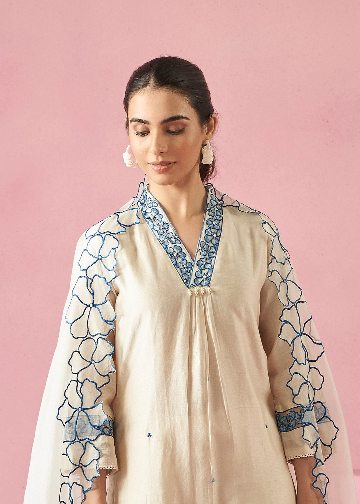 Nadira Frost Embroidered Lawn suit set