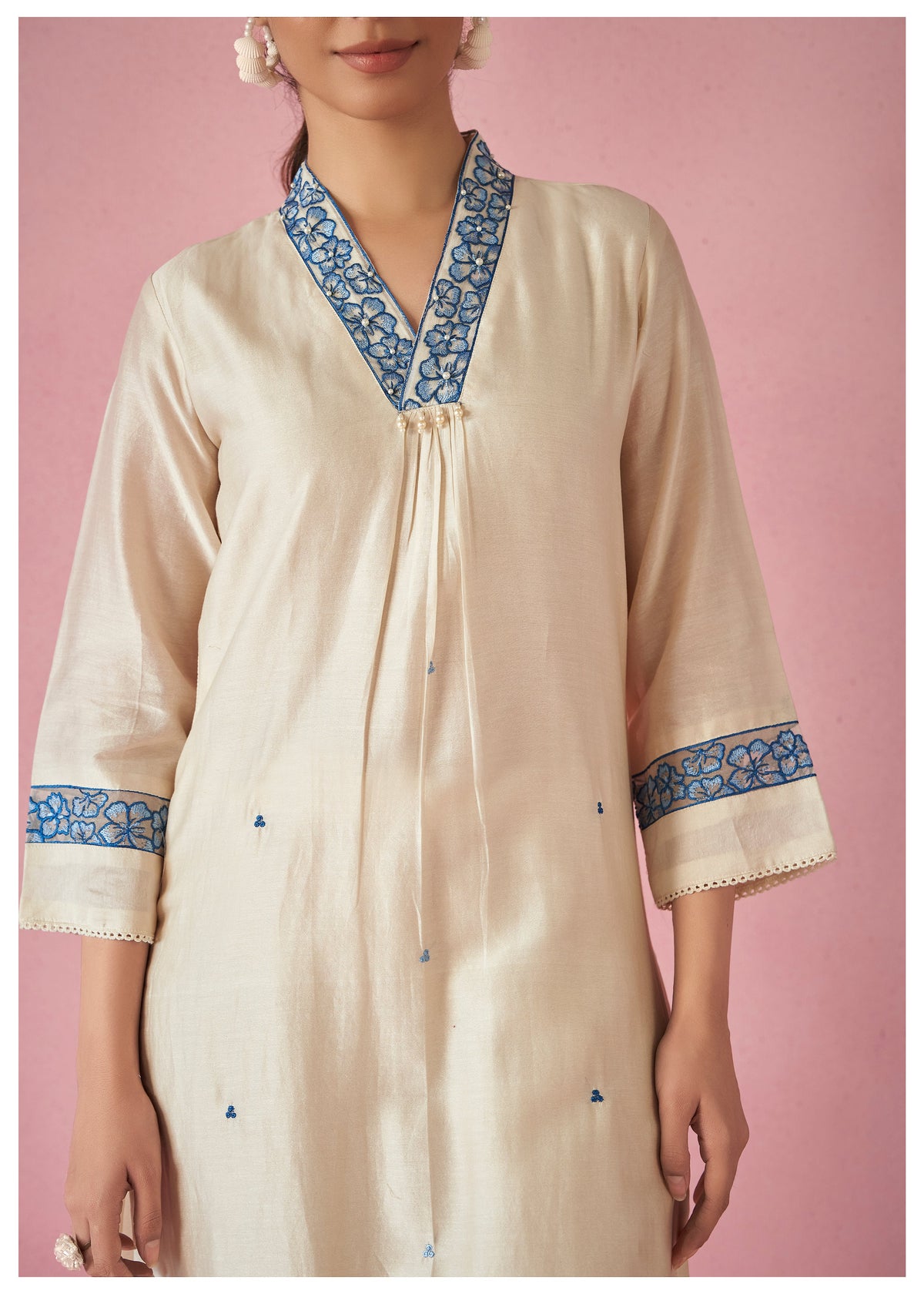 Nadira Frost Embroidered Lawn suit set