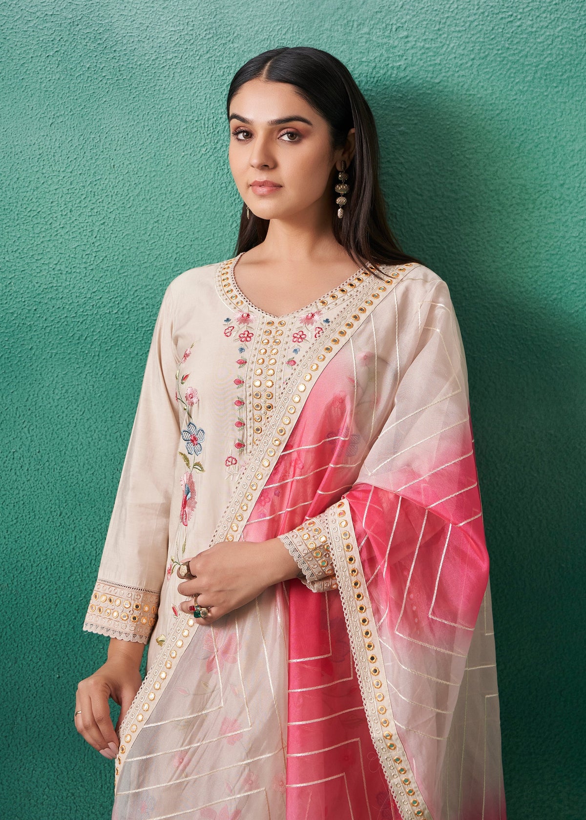 Nadira Pearl Embroidered Lawn Suit Set