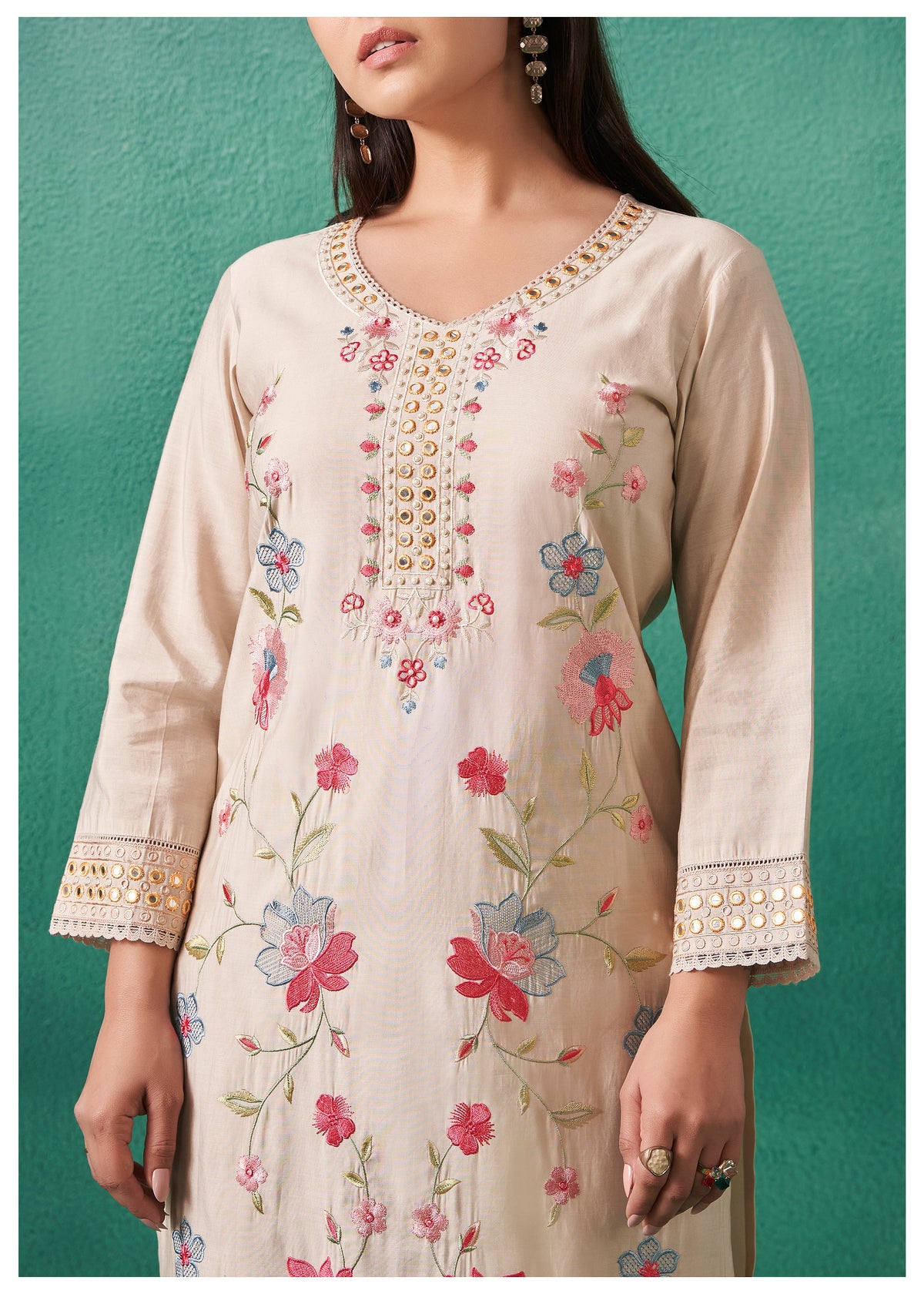 Nadira Pearl Embroidered Lawn Suit Set