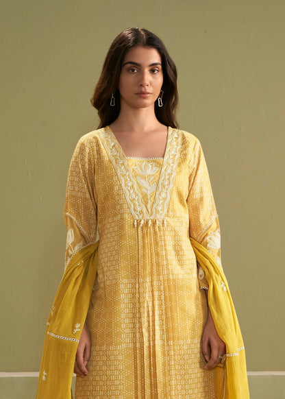 Nadira Amber Embroidered Cotton Lawn Suit Set