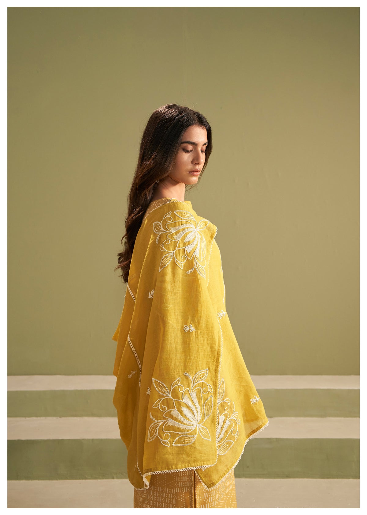 Nadira Amber Embroidered Cotton Lawn Suit Set