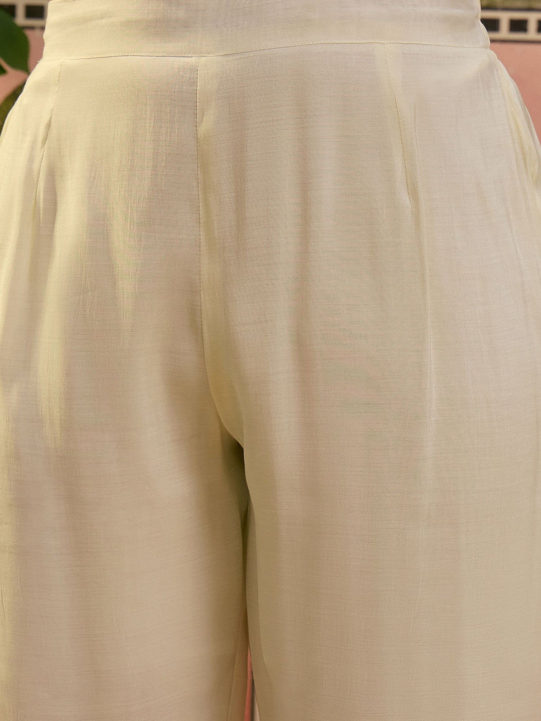 Embroidered Pure Cotton Round Neck Kurta & Trousers With Dupatta