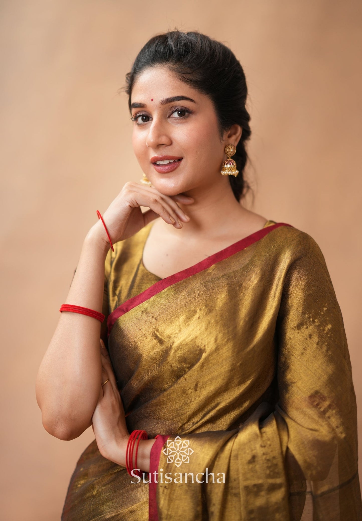 Dhiyona SS Woven Poetry Artisanal Handloom Tissue Cotton Saree