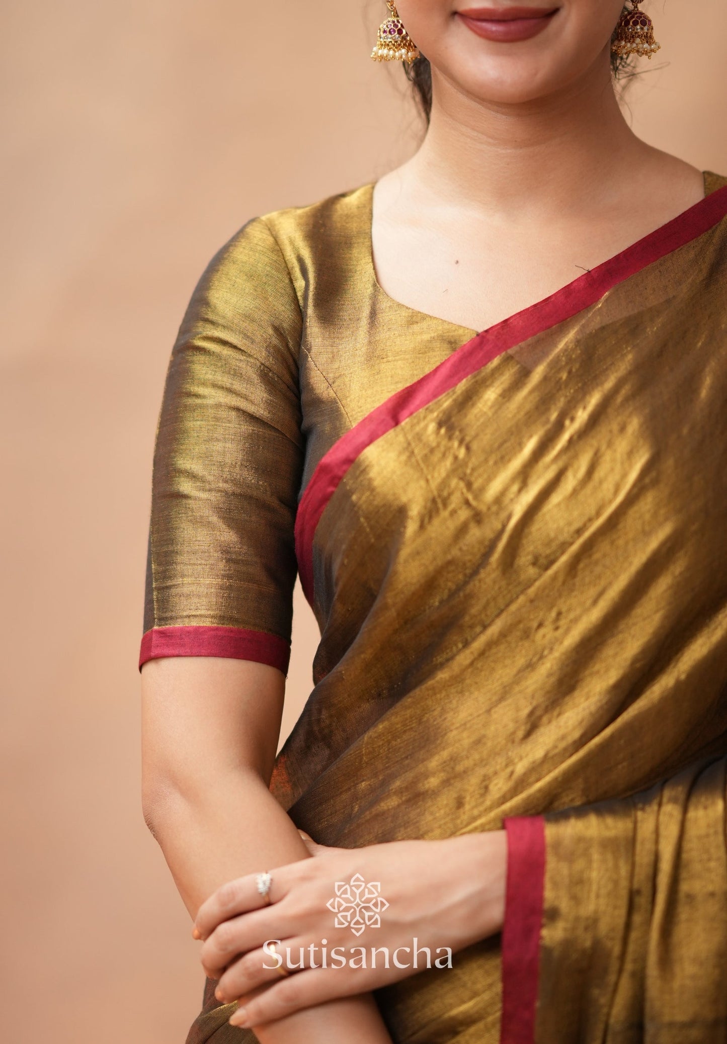 Dhiyona SS Woven Poetry Artisanal Handloom Tissue Cotton Saree