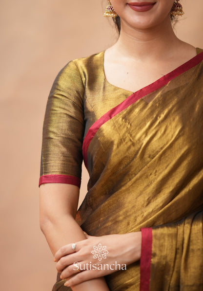 Dhiyona SS Woven Poetry Artisanal Handloom Tissue Cotton Saree