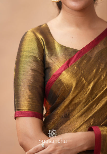 Dhiyona SS Woven Poetry Artisanal Handloom Tissue Cotton Saree