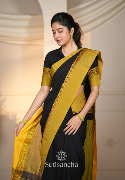 Dhiyona SS Timeless Weave Bengal Cotton Saree by Sutisancha