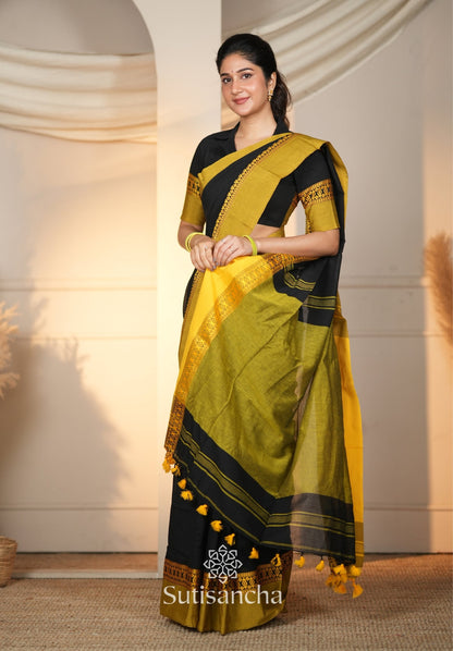 Dhiyona SS Timeless Weave Bengal Cotton Saree by Sutisancha