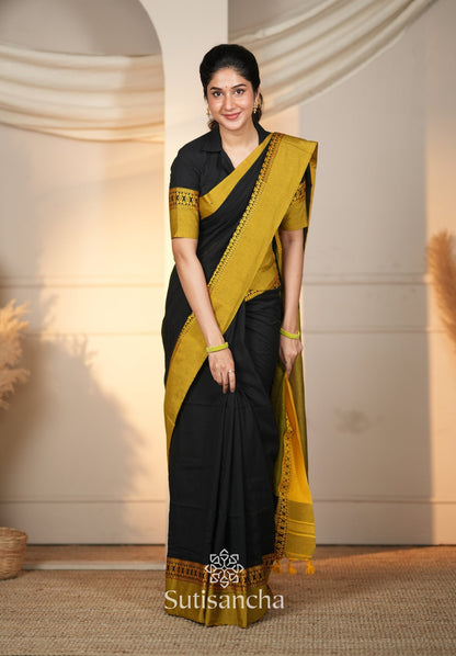 Dhiyona SS Timeless Weave Bengal Cotton Saree by Sutisancha
