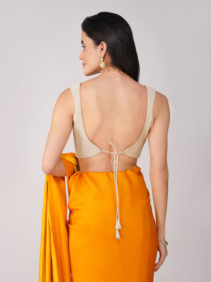 Dhiyona ST Moonstone Muse Cream Back-Tie Blouse