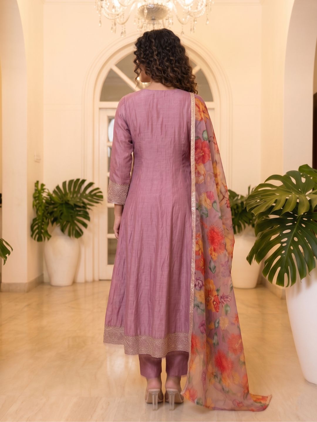 Shanti Salmon Full Work Suit Set
