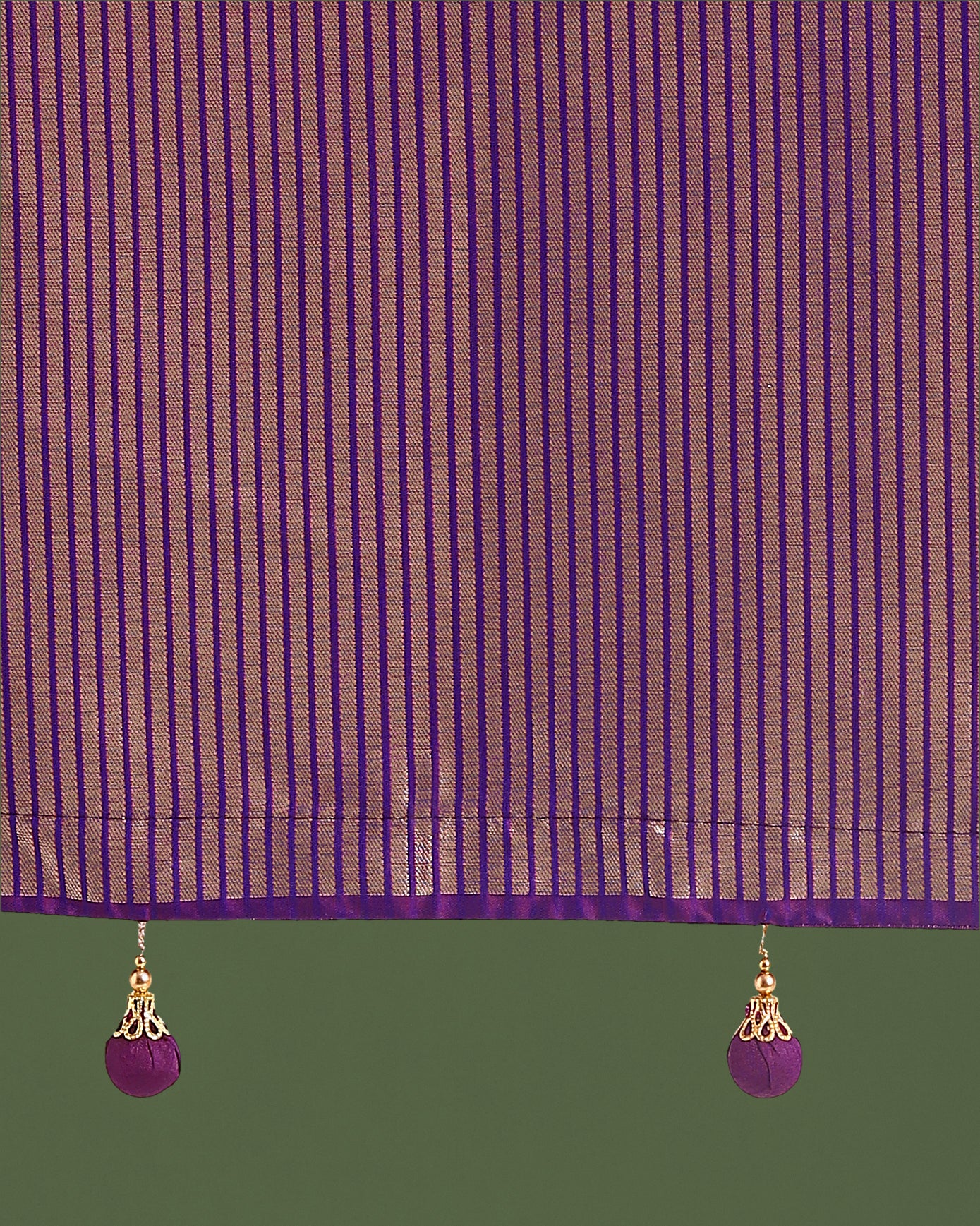 Dhiyona MJ Banarasi Silk Purple Zaal Pattern Traditional Saree