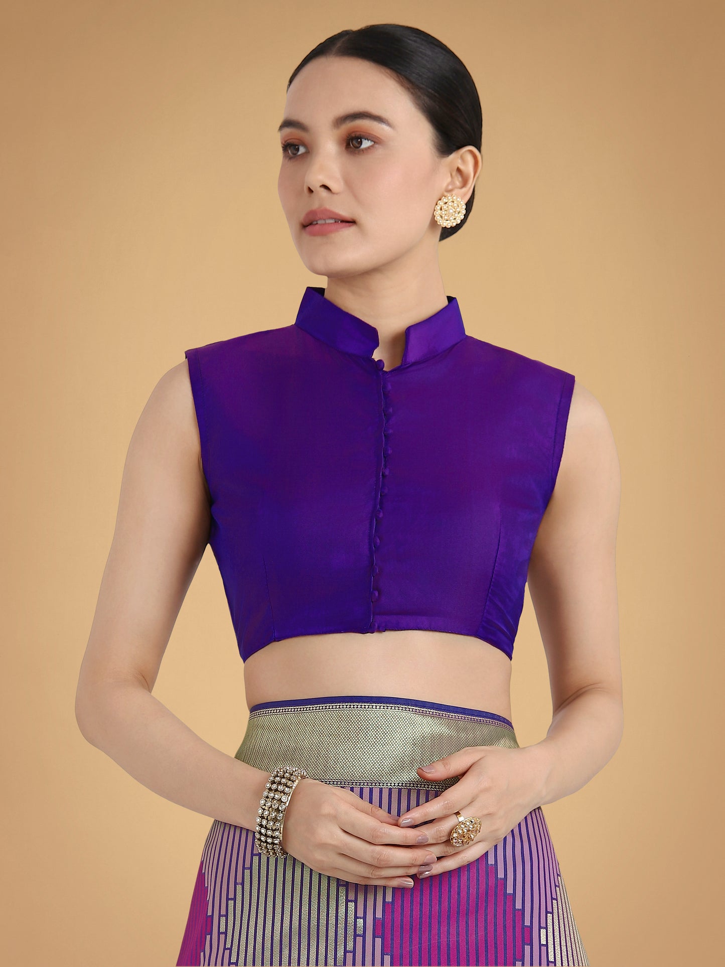 Dhiyona MJ Lavender Colour Banarasi Silk Zari Weaving Classic Saree