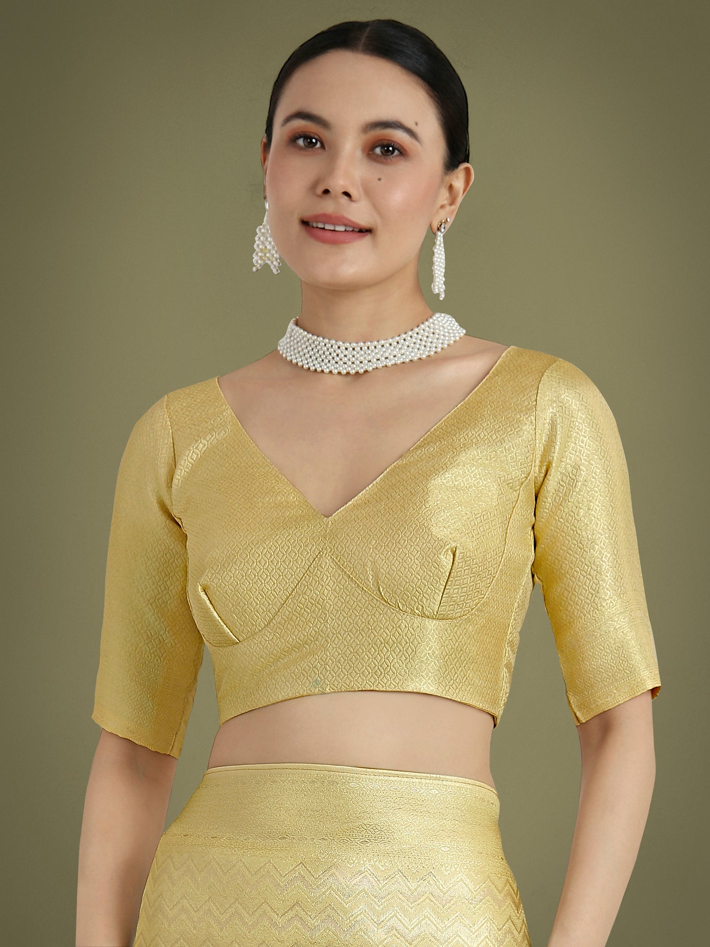 Dhiyona MJ Wonderful Light Yellow Soft Banarasi Satin Silk Leheriya Design Saree