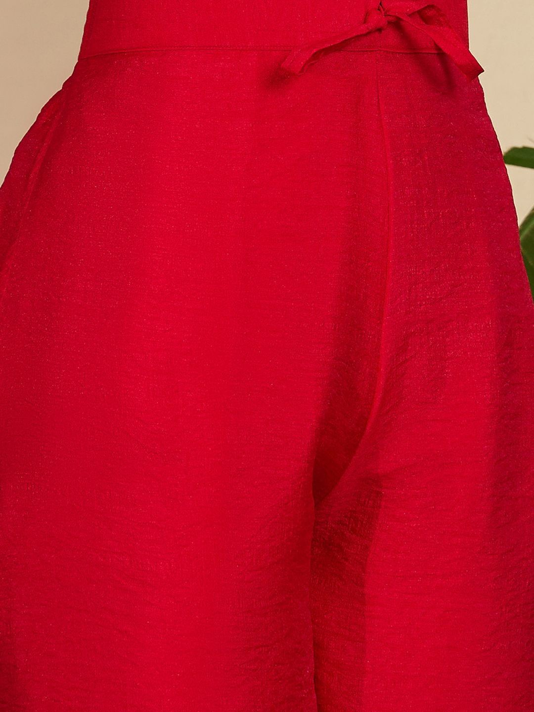 Dhiyona SN Embroidered V-Neck Kurta Palazzos & Dupatta