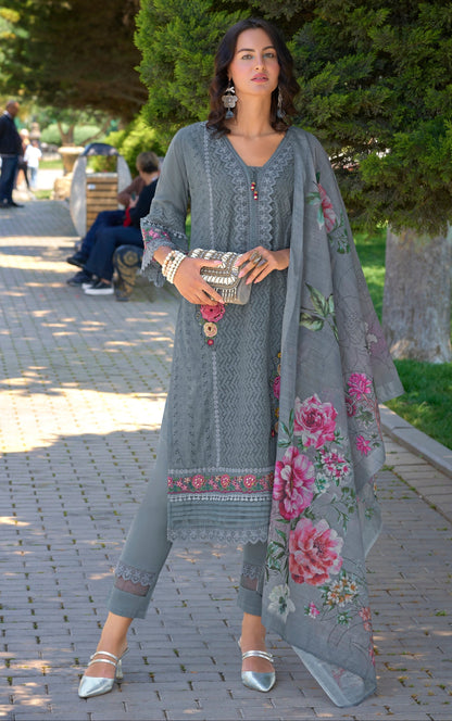 SARFARISH CLOUD SCHIFFLI HEAVY SUIT SET