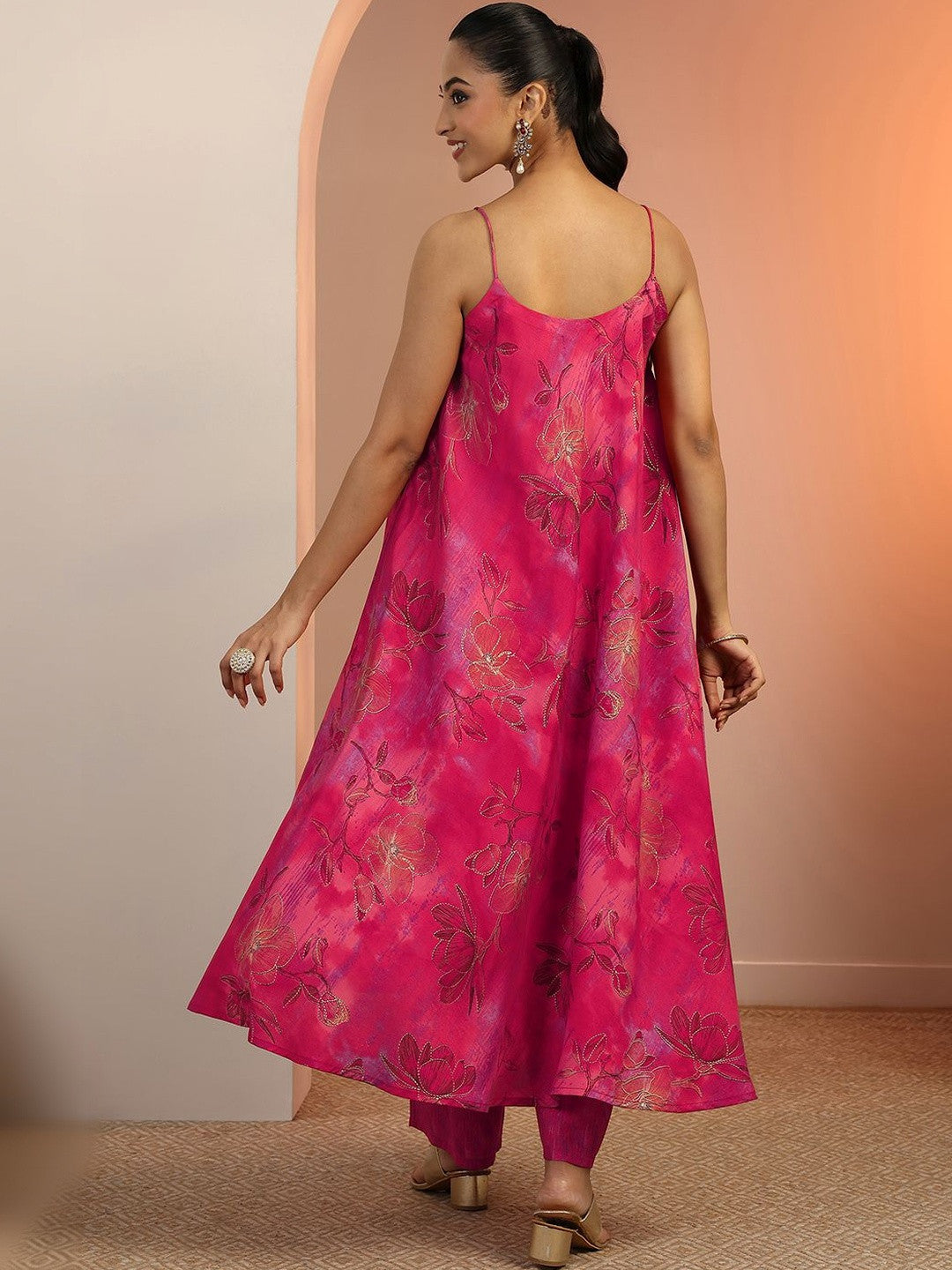 Women Floral Printed Regular Kurta with Palazzos