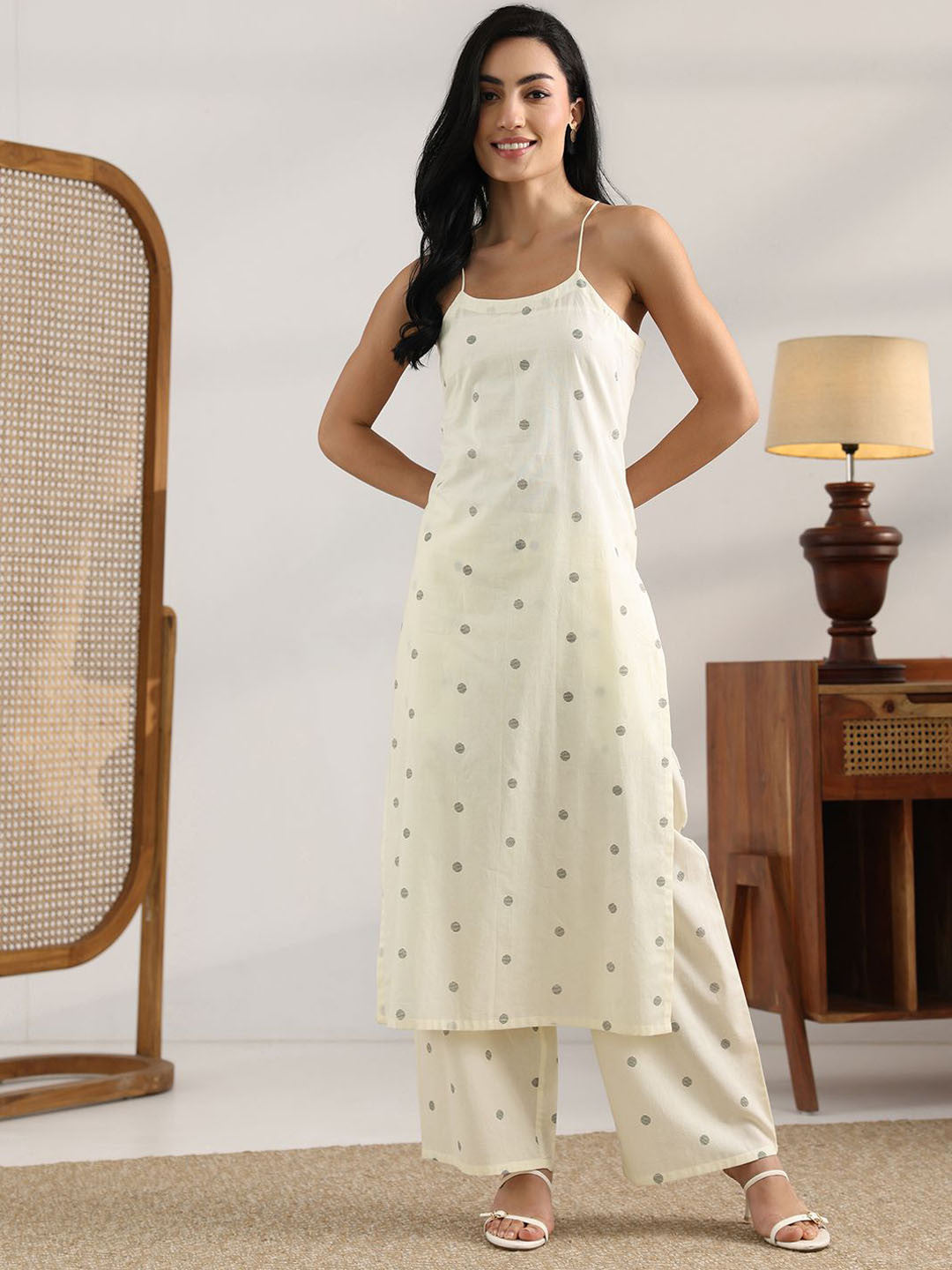 Women Geometric Printed Kurta with Palazzo