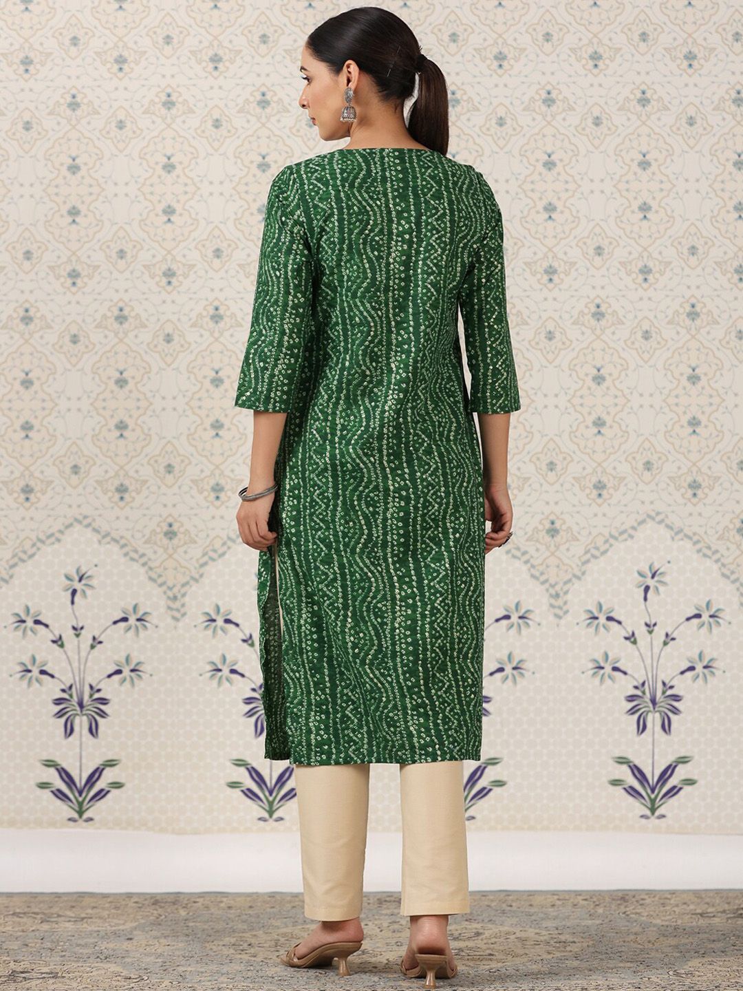 Dhiyona OD  Bandhani Printed Straight Kurta
