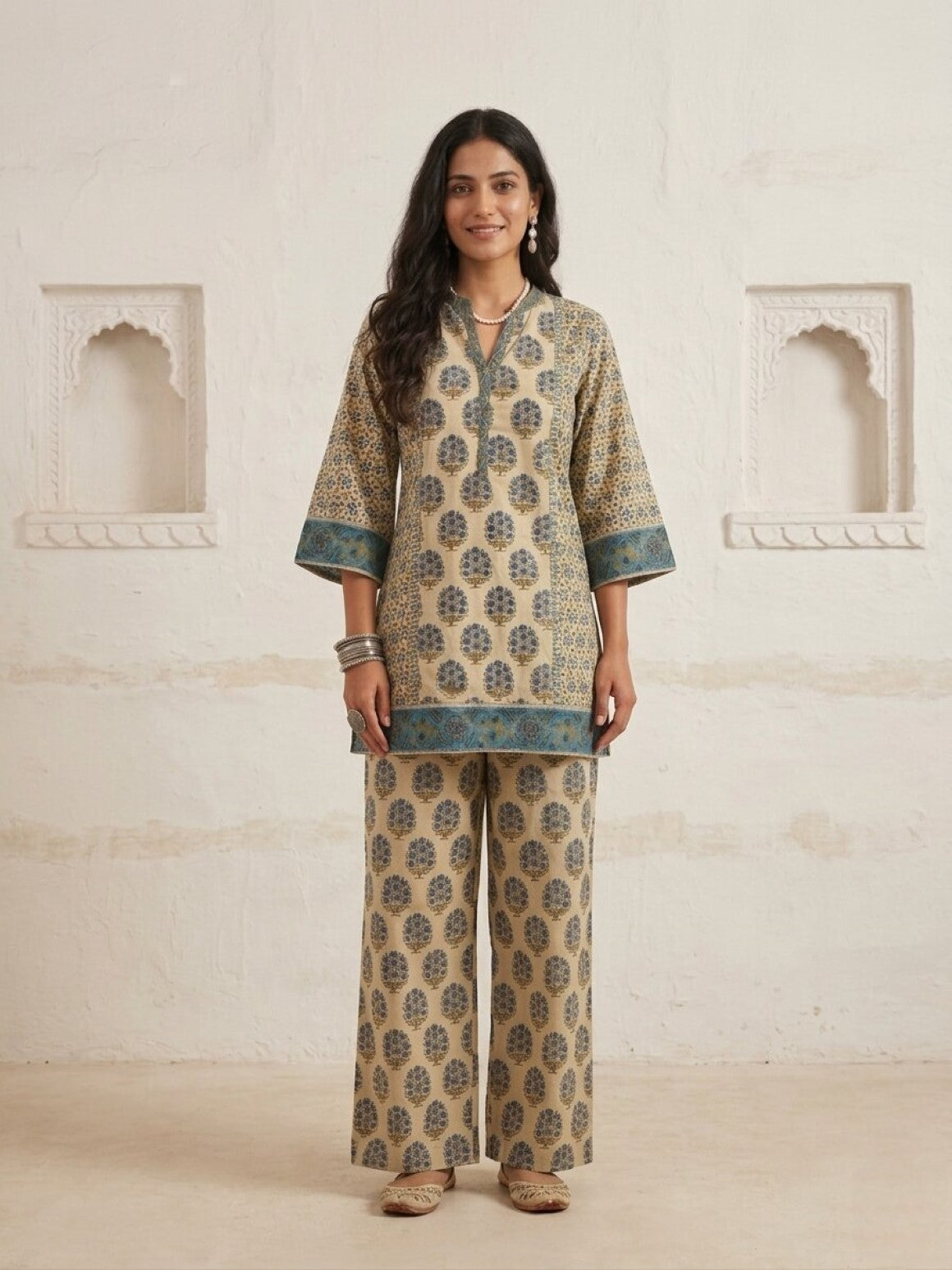 Swades Cosmic Printed Cotton Co-ord Set