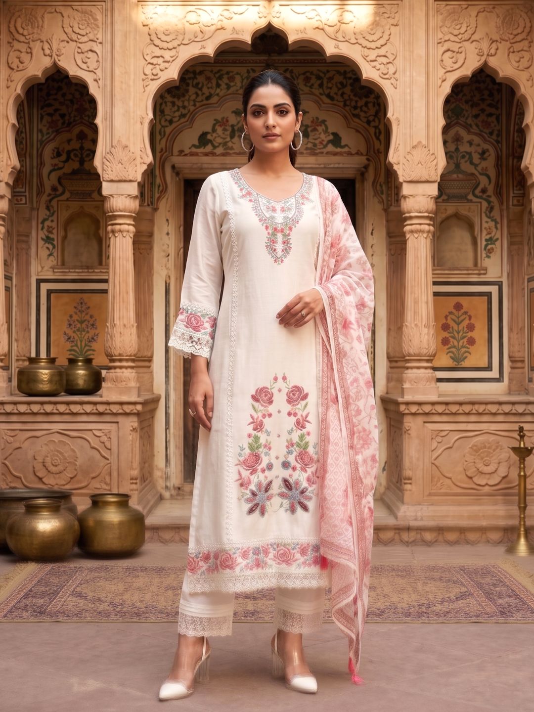 Nadira Misri Embroidered Lawn Suit Set
