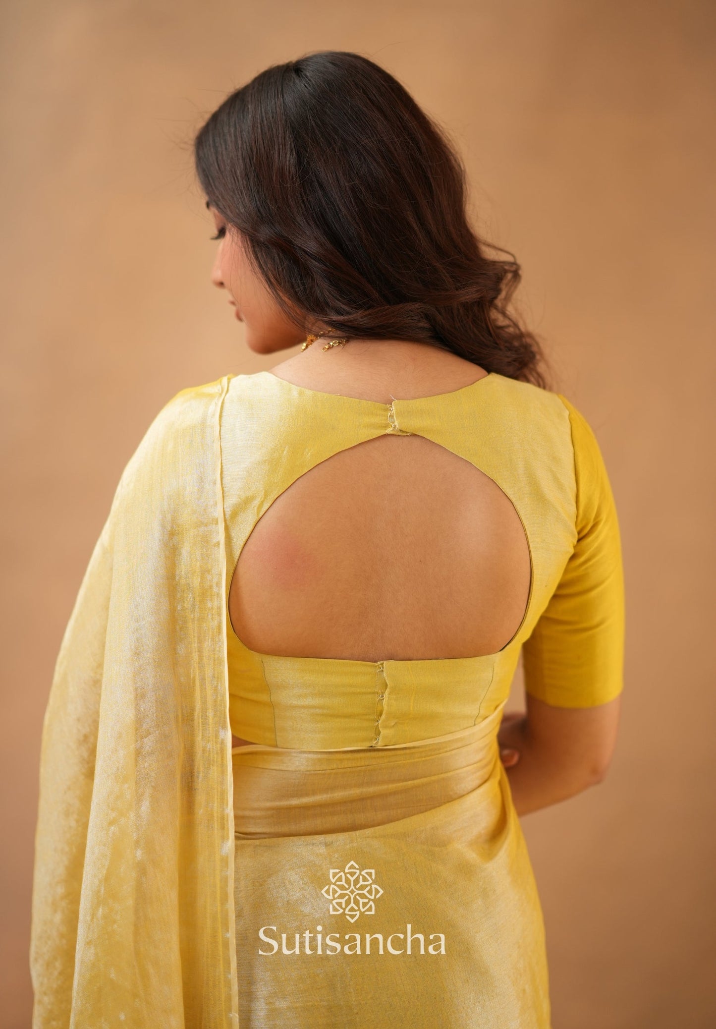 Dhiyona SS Regal Split Elegance Handloom Tissue Cotton Saree
