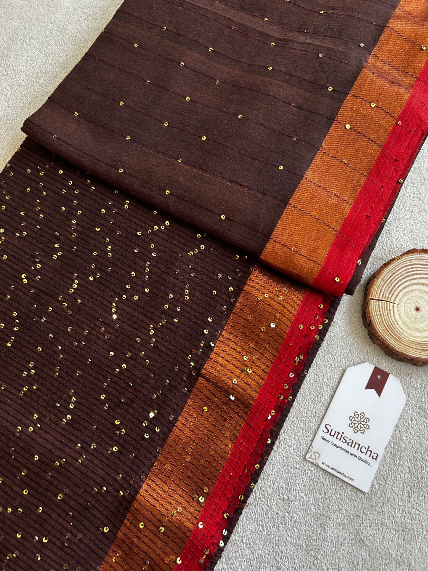 Dhiyona SS Sitaara Mul: Handwoven Sequin Elegance