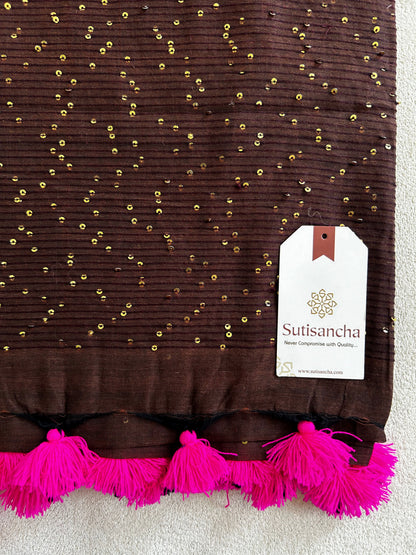 Dhiyona SS Sitaara Mul: Handwoven Sequin Elegance