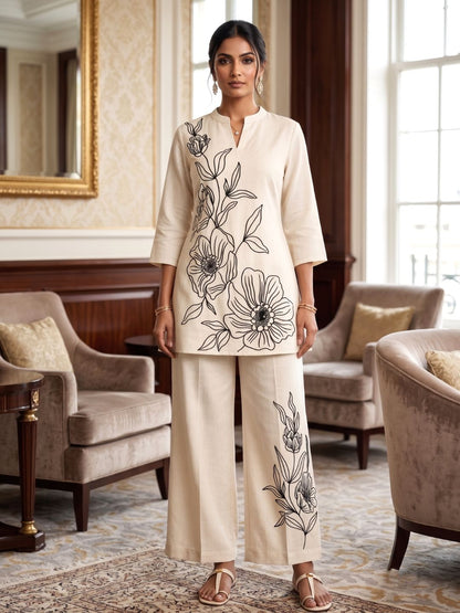 Asmi Frost Embroidered Co-ord Set