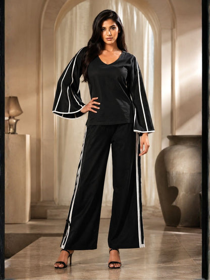 Soul Black Cape Sleeves Co-ord Set