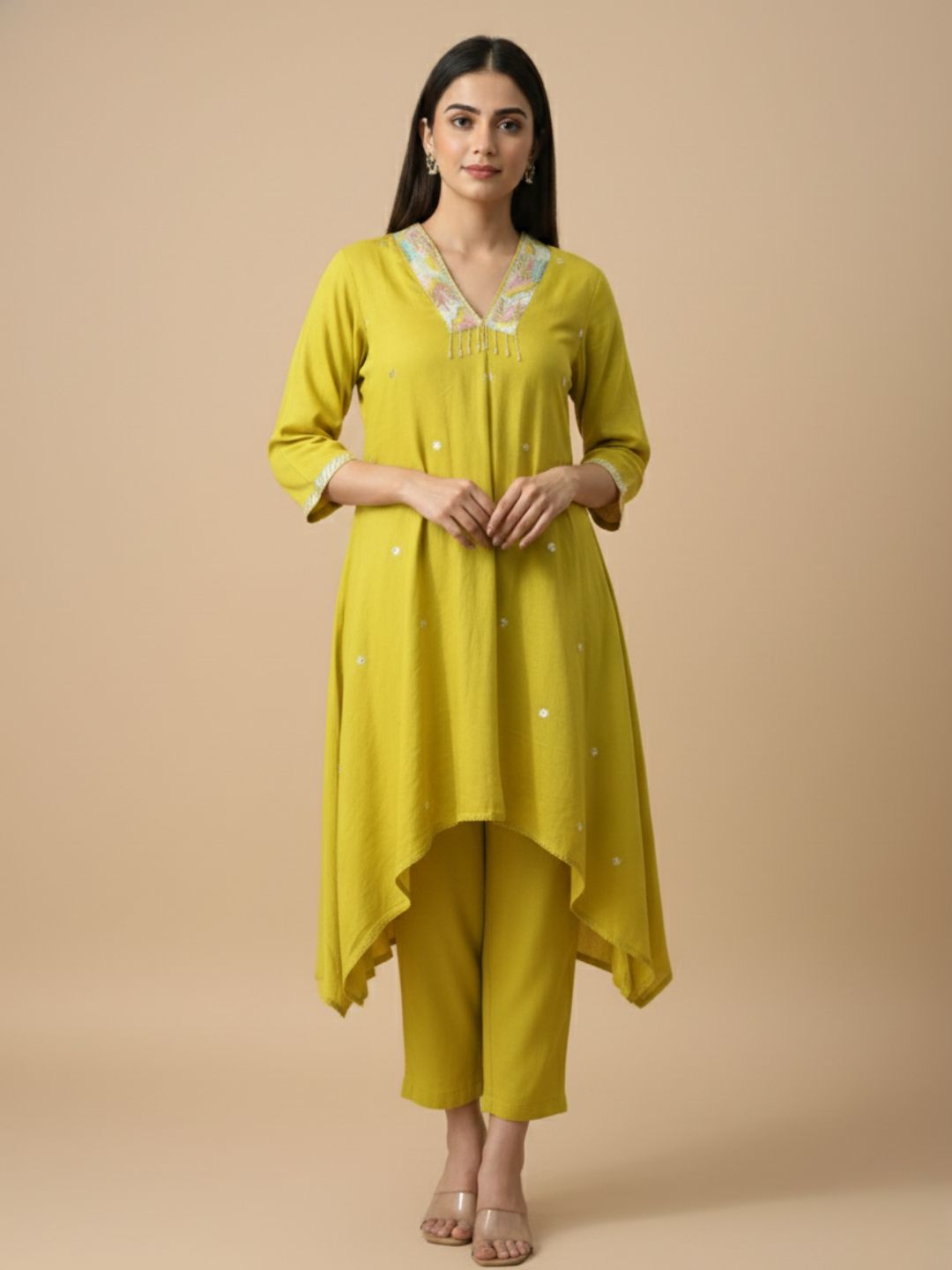 Tanishk Citrus Work Co-ord Set