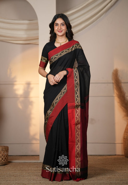 Dhiyona SS The Weaver's Touch: Pure Bengal Cotton Saree with Timeless Appeal