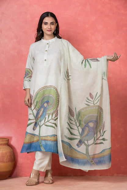 Gaur parch cotton suit set