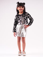 Barbie Black Sequins Rockstar Shrug for Young Girls