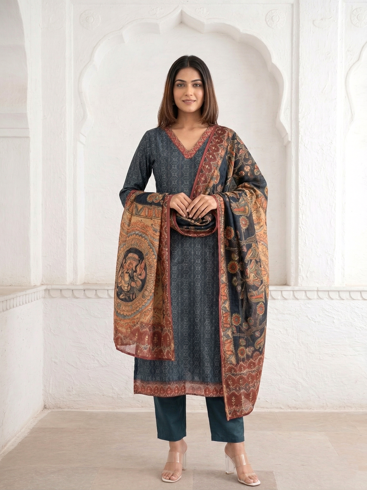 Katy Midnight Printed Suit Set