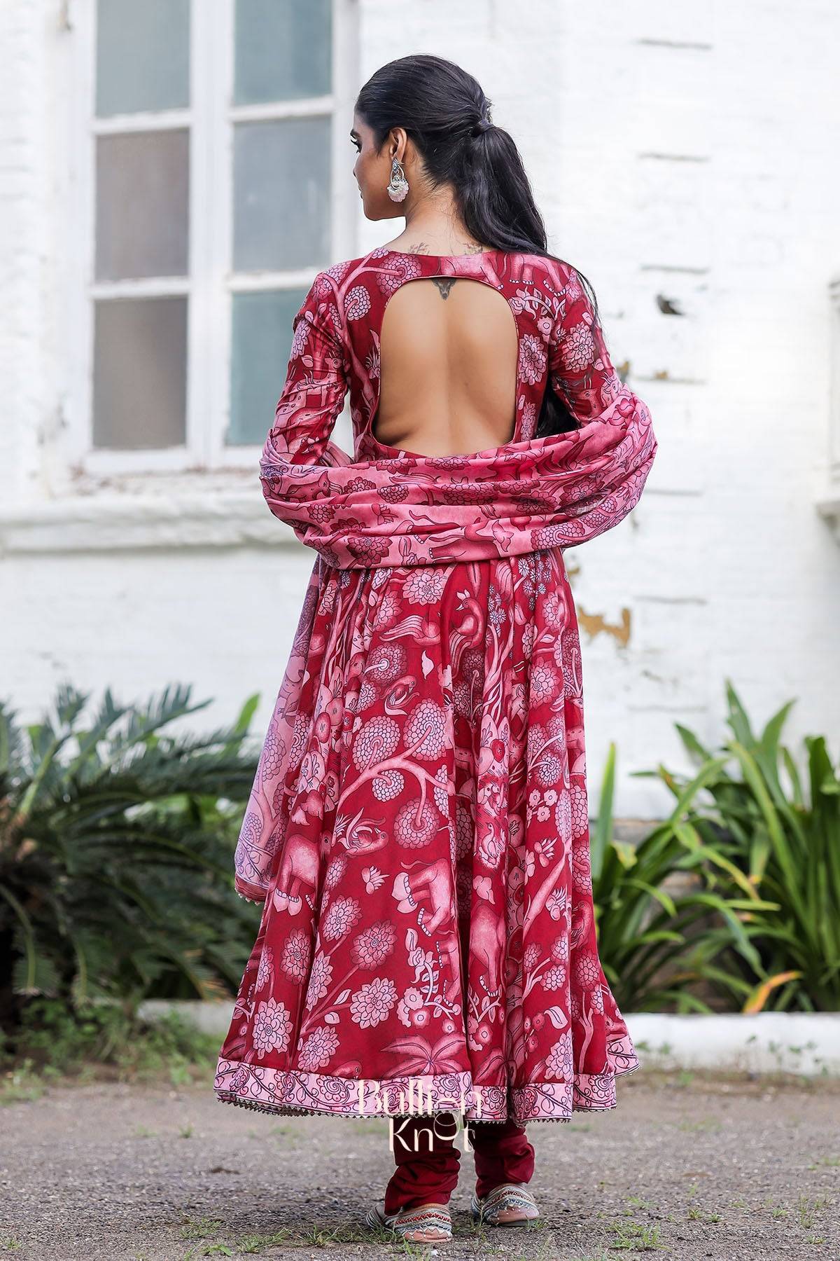 Dhiyona BN Alakhya Anarkali (Dress) in Red