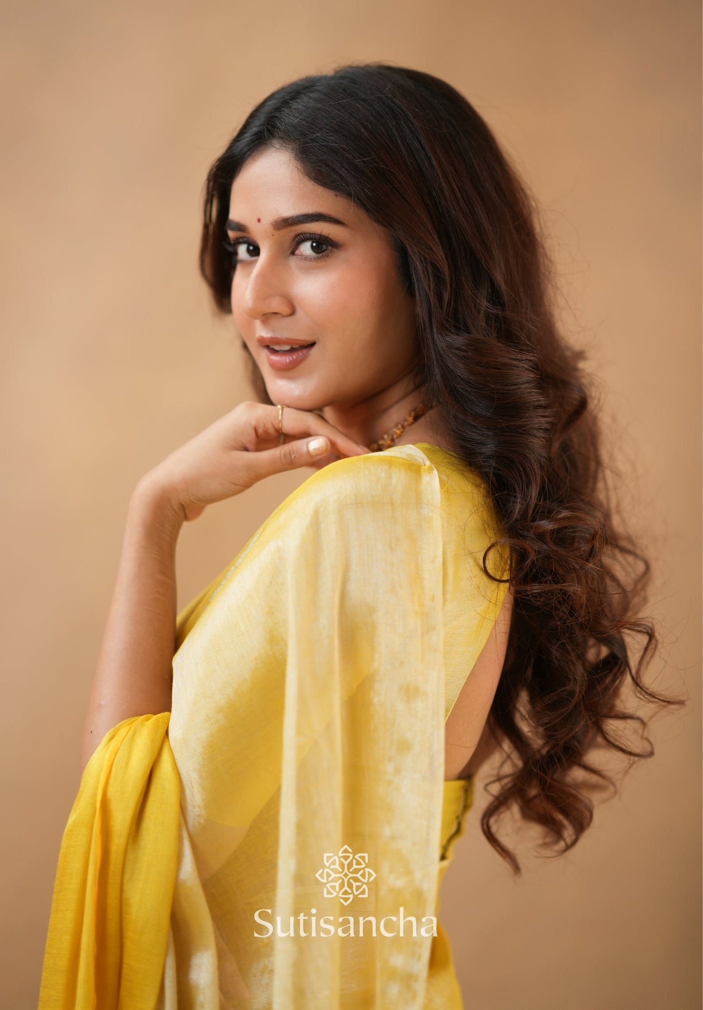 Dhiyona SS Regal Split Elegance Handloom Tissue Cotton Saree