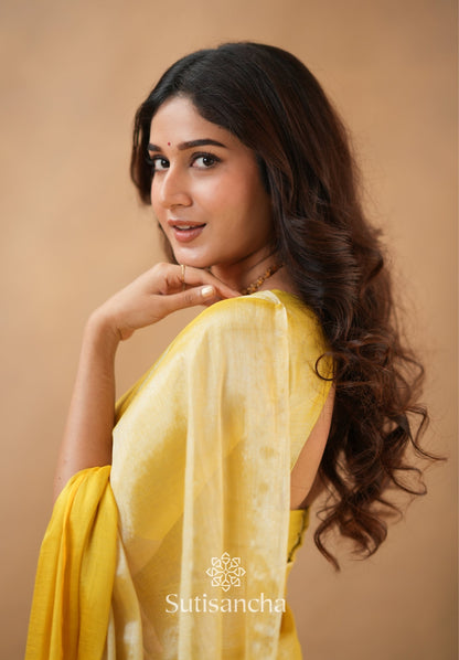 Dhiyona SS Regal Split Elegance Handloom Tissue Cotton Saree