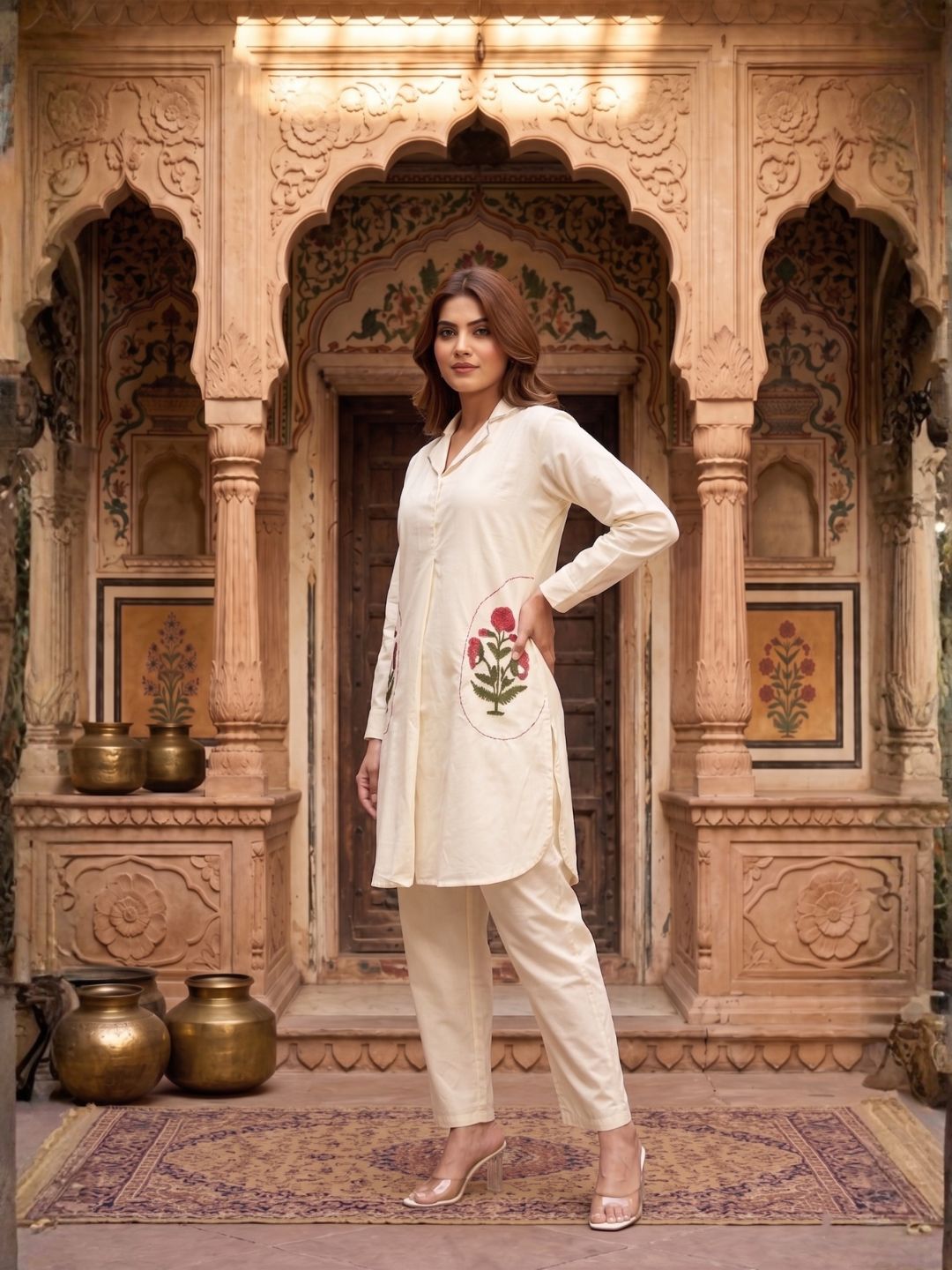 Sarvo daisy cotton co-ord set