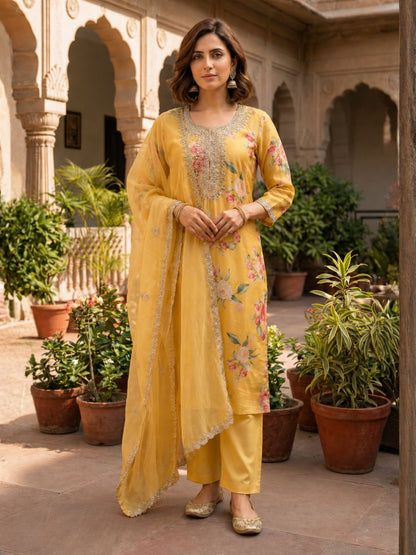 Mahi Amber work premium Suit Set
