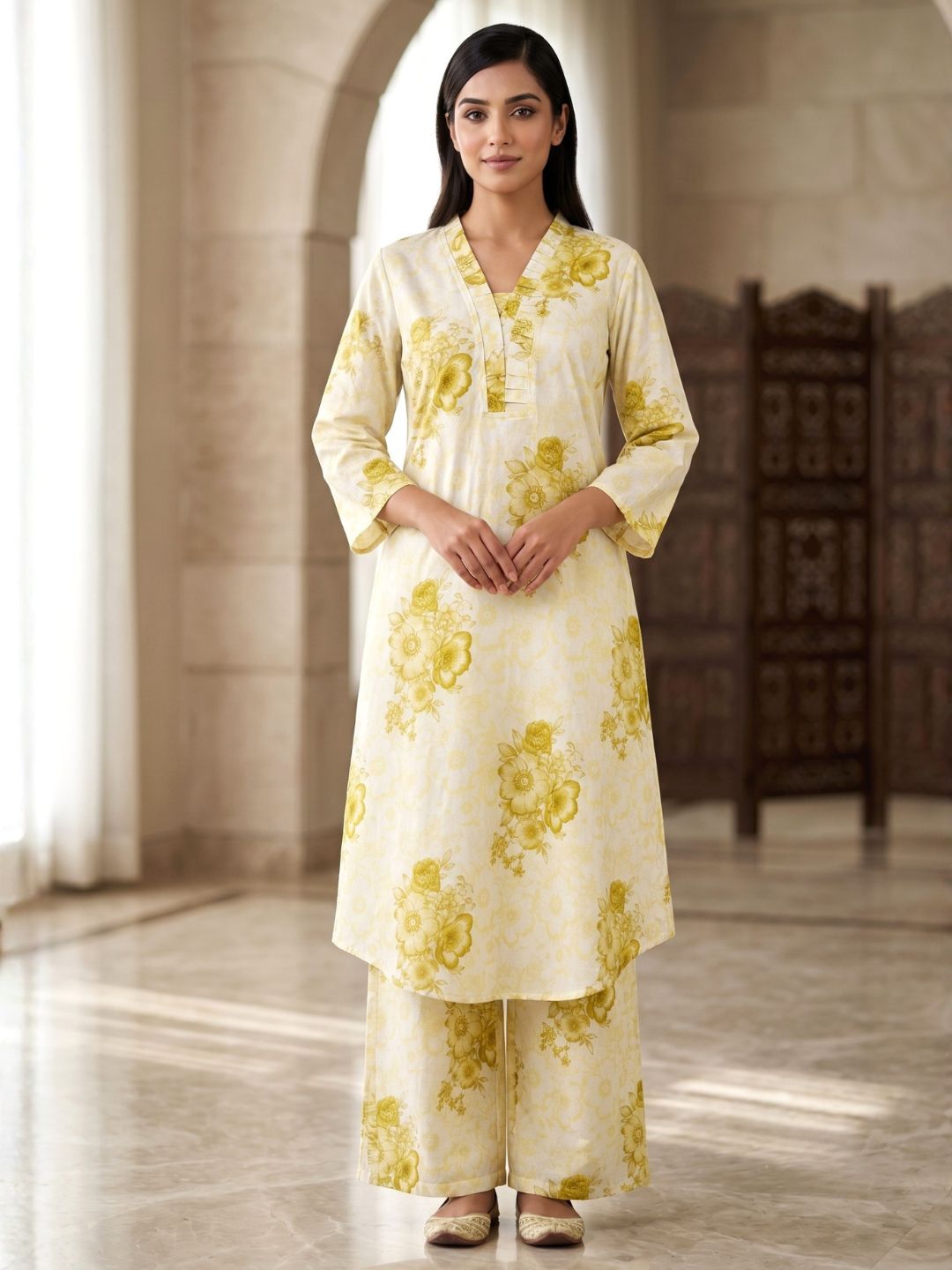 Vanya Daffodil Cotton Co-ord Set