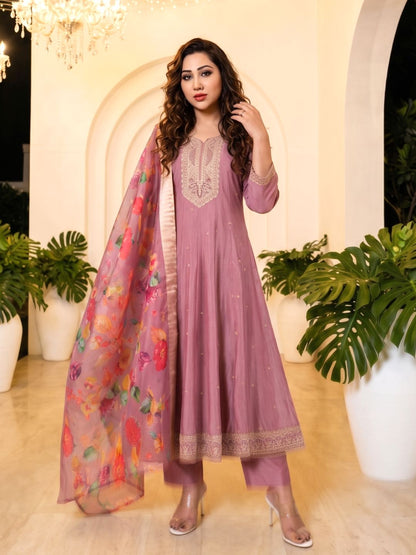 Shanti Salmon Full Work Suit Set